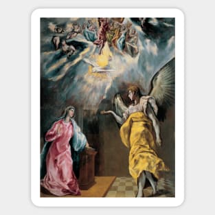 The Annunciation by El Greco Sticker